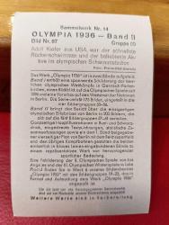K123--2--1936 ALMANYA BERLİN OLİMPİYAT KARTI- - AMERİKALI ADOLF KİEFER YÜZME