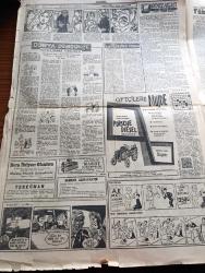 Cumhuriyet Gazetesi - 16 Eylül 1961 - Son Dakika Milli Birlik Komitesi İdamı Tasdik Etti - Yüksek Adalet Divanı Dün Kararını Verdi - 15 Sanık İdama 31'i Müebbet Hapse 408'i Çeşitli Hapis Cezalarına Mahkum Oldular -  5 Saat 20 Dakika Süren Dünkü Celsede 133 Sanık da Beraat Ettiler Hasta Olan Adnan Menderes Oturumda Hazır Bulunmadı - Adnan Menderes'in Örtülü Ödenek Davasından Dolayı Hazineye 4.877.778 Lira Ödemesi Kararlaştırıldı - Yassıada Duruşmasından Fotoğraf - Evvelki Gece Sabaha Karşı Uykuya Dalan Adnan Menderes Dün Uyanmadı Fotoğraf -  Son Celseye Ait İntibalar - Bir İğrenç Tecavüz Karşısında Yazan Reşat Ekrem Koçu - Haremde Bir Amerikalı Yazan Maurice Dekobra Yazı Dizisi - Bir Çeviri Üstüne Yazan Melih Cevdet Anday - Sovyetler Çok Katlı Bir Füze Denediler - Burhan Felek Köşe Yazısı - Dünya Döndükçe Yazan Hamdi Varoğlu - Resimli Roman Bankerin Milyonları Çizen Yves Sayol - Deniz Ağacı Edebi Roman Yazan Yaman Koray Yazı Dizisi - Patti Çizgi Roman - Bay Oscar Karikatür - Galatasaray