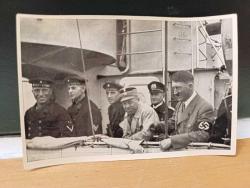 K123--3--ALMANYA NAZİ PROPAGANDA KARTI--- HİTLER 1933 LEİPZİG KRUVAZÖRÜ