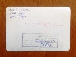 EMEL SAYIN'IN ORİJİNAL FOTOĞRAFI, 13 x 9 cm EBADINDA - EMEL SAYIN'IN DAVID YOUNNES ve EROL EVGİN İLE AYNI KARDE OLDUĞU BİR FOTOĞRAF