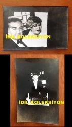 EMEL SAYIN'IN ORİJİNAL 2'Lİ FOTOĞRAF SETİ, 18 x 12 cm EBADINDA - SİYAH & BEYAZ - EMEL SAYIN'IN NİŞANLISI DAVID YOUNNES İLE AYNI KAREDE OLDUĞU BİR FOTOĞRAF ve DAVID'İN TEK ÇEKİLDİĞİ BİR FOTOĞRAF, SET HALİNDE 2 FOTOĞRAF