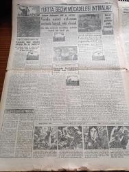 Cumhuriyet Gazetesi - 13 Ekim 1961 - İsmet İnönü'nün Dün Yaptığı Konuşmanın Tam Metni - Dün Taksim'de 100,000 Den Fazla Vatandaş Vardı - İstanbullu İsmet İnönü'yü Yağmur Altında Dinledi - Ekrem Alican Politika Cambazlarına Şiddetle Çattı -  Ragıp Gümüşpala Kayserilileri Kızdırdı - NATO Mali Heyetine Durumumuz Bütün Açıklığı İle Anlatılacak - Yüksek Adalet Divanı Duruşma Öncesi Çalışmalarına Başladı - Çaresaz Yazan Halide Edip Adıvar Yazı Dizisi - Amerikan Başkanı Kennedy'nin Dünkü Basın Toplantısı - Irak Petrol Şirketleriyle Yaptığı Müzakereleri Kesti - X 15 Roket Uçağı Fezada Yeni Bir Rekor Kırdı - Bay Oscar Karikatür - Profesör Nimbüs'ün Maceraları Çizgi Roman - Nerede Pazar Orada Particiler Yazan Yaşar Kemal - Yurtta Seçim Mücadelesi İntibaları - Van'da Aşiret Oylarının Seçimde Büyük Rolü Olacak - Resimli Roman Bankerin Milyonları Çizen Yves Sayol - Güney Kore'ye Karşı Çıkacak Milli Takım Kadrosu Bugün Açıklanıyor - Galatasaray Kadro Dışı Oyunculardan Bir Takım Kurdu