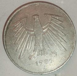 ALMANYA 1981 J    5 MARK