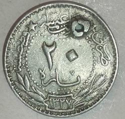 OSMANLI İMPARATORLUĞU SULTAN MEHMET REŞAT  20 PARA  1327/3