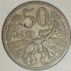 ÇEKOSLAVAKYA 1924  50 HELLER
