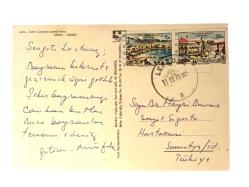 Girne Limanından genel bakış / Ajans Türk - 1970'li yıllara ait kartpostal / Postadan geçmiş