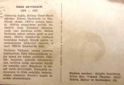 Ömer SEYFEDDİN - Doğan Kardeş / Biyografili kartpostal