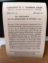 K123--5--ALMANYA NAZİ PROPAGANDA KARTI---  1923 OBERLANDLER BAYRAK TÖRENİ