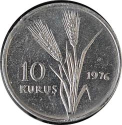 1976 10 Kuruş  Kadının Süsü Kültür ve Erdem Olmalıdır Hatıra Parası  Çil No  0146