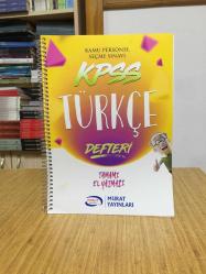 KPSS Türkçe Defteri Murat Yayınları