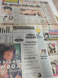 SABAH MELODİ GAZETESİ VE SABAH TELERAMA GAZETESİ KADINLARA ÖZEL GAZETESİ - 22 Mart 1993 -Karikatürler-Walt Disney/Boncuk-Mort Walker-Dick Browne/Bizim Aile-Tom Armstrong/Marvin-Graham Allen-John Dodd/Kral Kedi-Süleyman Turan/Dön Artık-Astroloji-Bülent Kısa-Klinik-Meltem Pusat-Telerama Programı-Sabah Filmleri-Öğlen Filmleri-Akşam Filmleri-Erdoğan Sevgin-oldu da bitti maşallah-zeki alasya-metin akpınar-sema yunak-erdinç akbaş-orhan aydın-ali erdoğan-canan suavi-rengin öz sekman-ersan tığlı-serap gedik-basın kulübü-ortaklar-doğan Can akyürek-çevre bakanı-ismet sezgin-nevruz-güneri gibi oldu-mehmet Ali birand-kadir çelik-objektif-jülide ateş-dünya Türkleri konseyi başkanı-ata erim-erdal inönü-ayna ayna-Ali kırca-tempo-eğlence tıkırında-songül karlı-seher dilovan-sevim tuna-tarkan-alpay-gülden karaböcek-hülya erçel-oya bale dans grubu-orhan gencebay-müjde ar-bir futbol fanatiği-zorlu takip-aşkımla oynama-hale soygazi-hayat cehennemi-kupa finali-geri tepen silah-çingene-son İtalyan bombası