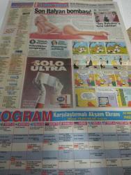 SABAH MELODİ GAZETESİ VE SABAH TELERAMA GAZETESİ KADINLARA ÖZEL GAZETESİ - 22 Mart 1993 -Karikatürler-Walt Disney/Boncuk-Mort Walker-Dick Browne/Bizim Aile-Tom Armstrong/Marvin-Graham Allen-John Dodd/Kral Kedi-Süleyman Turan/Dön Artık-Astroloji-Bülent Kısa-Klinik-Meltem Pusat-Telerama Programı-Sabah Filmleri-Öğlen Filmleri-Akşam Filmleri-Erdoğan Sevgin-oldu da bitti maşallah-zeki alasya-metin akpınar-sema yunak-erdinç akbaş-orhan aydın-ali erdoğan-canan suavi-rengin öz sekman-ersan tığlı-serap gedik-basın kulübü-ortaklar-doğan Can akyürek-çevre bakanı-ismet sezgin-nevruz-güneri gibi oldu-mehmet Ali birand-kadir çelik-objektif-jülide ateş-dünya Türkleri konseyi başkanı-ata erim-erdal inönü-ayna ayna-Ali kırca-tempo-eğlence tıkırında-songül karlı-seher dilovan-sevim tuna-tarkan-alpay-gülden karaböcek-hülya erçel-oya bale dans grubu-orhan gencebay-müjde ar-bir futbol fanatiği-zorlu takip-aşkımla oynama-hale soygazi-hayat cehennemi-kupa finali-geri tepen silah-çingene-son İtalyan bombası