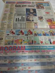 SABAH MELODİ GAZETESİ VE SABAH TELERAMA GAZETESİ KADINLARA ÖZEL GAZETESİ - 27 Şubat 1993 -Karikatürler-Walt Disney/Boncuk-Mort Walker-Dick Browne/Bizim Aile-Tom Armstrong/Marvin-Graham Allen-John Dodd/Kral Kedi-Süleyman Turan/Dön Artık-Astroloji-Bülent Kısa-Klinik-Meltem Pusat-Telerama Programı-Sabah Filmleri-Öğlen Filmleri-Akşam Filmleri-Erdoğan Sevgin-Emel Sayın konseri-gecenin rengi-serpil çakmaklı-fenerbahçe altay-ispanya ligi-coşkun açıkgöz-aziz üstel-nurseli idiz-kenan erçetingöz-gülbahar merdivan-çiğdem tunç-atilla atasoy-bora erdem-alpay-selahattin alpay-mehmet Ali erbil-aynur aydan-hayatı roman-çitlembik-mega fasıl-müzeyyen senar-safiye ayla-afife edipoğlu-sevim tanürek-sevim çağlayan-ümit şener-ilhan şen-şadan adanalı-suna sunay-enver tanış-abdullah yüce-mustafa keser-türkan şoray-necip Fazıl kısakürek-ayşecik cimcime hanım-köpekler-hayaletler şatosu-yastık kavgası-ağlayan kadın-izzet günay-küçük casuslar-orta yaş bunalımı-ismail hazar-Umut taksi-suna yıldızoğlu-osman cavcı