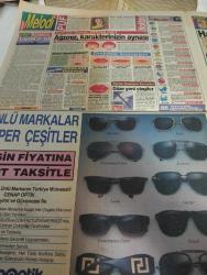 SABAH MELODİ TÜRKİYE'NİN TEK KADIN GAZETESİ- 14 Kasım 1993 -melodi puf noktası-aşkı arayan adam-Yazan çizen Süleyman Turan-melodi vitrin-astroloji-bülent kısa-melodi roman-aşk fırtınası-klinik-yöneten Meltem Pusat-ikili ilişkiler-Boncuk/Walt Disney-Marvin /Tom Armstrong-Kral Kedi/Graham Allen -john Dodd-Bizim Aile/Mort Walker -dick Browne- çikolata dosyası-ilkokul çocuğuna fazla yüklenmeyin-dudak falı-telefon mikroplarına dikkat-ağzınız karakterinizi ortaya koyuyor-hafızanızı güçlendirin-el yogası-soğuk uyarısı seçildi Gaziantep üniversitesi tıp fakültesi-yavuz coşkun-kırıkları yapıştırma-sirke deyip geçmeyin-göze yeni çizgiler-konuşan kıvrımlar-hastalığı uykuyla gelin-migren-yeniden evleniyorum-popüler çocuk çarşısı-ünlü markalar süper çeşitler-mankenlerin disko keyfi-Tarkan kolları sıvadı-ali öztürk-arnold hamile-bluzlar kruvaze-demirdöküm-hollywood-diana durmuyor-prens charles