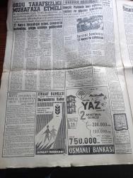 Bayram Gazetesi - 26 Mayıs 1961 - Gönül Ferahlığı İle Evet Yazan Cihad Baban Köşe Yazısı - Anayasa Oylanıyor - Kurban Bayramı  Dün Bütün Yurtta Kutlandı -  Başkan Cemal Gürsel Yarın 27 Mayısı Anlatacak - Eichmann Davasında Gürültülü Oturum - Gençlik Parkında Bazı Eğlence Yerleri Ve Gişeler Yıkılacak - İhtilal Senfonisi 27 Mayıs'ta Çalınacak - Bereketli Yağmurlar Düşmüştü Amik'e Röportaj ve Desen Fikret Otyam - Jean Simons Beyaz Perdeye Veda Ediyor - Sierra Leone Elmas Ticaretin Karaborsasının Merkezi - Yurtdışına Çıkışlar Serbest Bırakılıyor - Unilever İş Ticaret Muhterem Müşterilerinin kurban bayramını Kutlar - Dünya Ordulararası Futbol Şampiyonası - Fransa İle Yenişemedik - Fenerbahçe'den Puan Alan Vefa Altınordu'dan Güç Kurtuldu