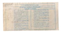 Uzunköprü Spor Otomobil ve Eşya Piyangosu 31 Aralık 1985