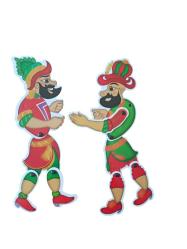 hacıvat karagöz oyun seti 27 cm