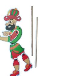 hacıvat karagöz oyun seti 27 cm