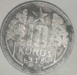 TÜRKİYE 1938   10 KURUŞ