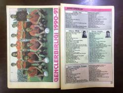 FOTOSPOR GAZETESİNİN DERGİ EKİ, 1990'LAR - FUTBOLCULAR ALBÜMÜ-3 - UĞUR TÜTÜNEKER, MÜLLER - ROTARIU, GALATASARAY 1990-91 TAKIM KADROSU - CÜNEYT TANMAN - ERDAL KESER - YUSUF ALTINTAŞ - NEZİHİ BALOĞLU - TAYFUN HUT - TALAT ALPTEKİN - PREKAZİ - TANJU ÇOLAK - TUGAY KERİMOĞLU - GAZİANTEP 1990-91 TAKIM KADROSU - GENÇLERBİRLİĞİ 1990-91 TAKIM KADROSU - KARŞIYAKA 1990-91 TAKIM KADROSU - SARIYER 1990-91 TAKIM KADROSU - DİADORA KRAMPON REKLAMI - KOZMEPAR KOZMETİK REKLAMI - 32 SAYFA TAM TAKIM SPOR DERGİSİ