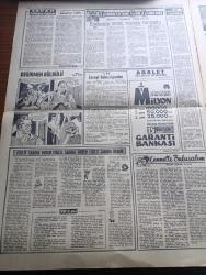 Yeni Sabah Gazetesi - 10 Kasım 1963 - Atatürk'ü Anıyoruz - Büyük Kurtarıcının 25. Ölüm Yıldönümü Münasebetiyle Yurtta ve Dünyada Anma Törenleri Tertip Edildi - Cemal Gürsel Ne Mutlu Atatürk'e Layık Olabilene - İsmet İnönü Yüreğimizin Bütün Minneti İle Anıyoruz - Atatürk Portresi Çizim Çetin A. Özkırım - John F. Kennedy Atatürk Bu Yüz Yılın En Büyük İnsanlarından Biri - Sir Douglas Home Atatürk'ü Kahraman Asker Olarak Saygı İle Yad Ediyorum - Dr.  Tevfik Rüştü Aras Büyük Sarı Efe'yi Anlatıyor - Değirmen Bülbülü Çizen Abdullah Turhan - Atatürk Yeşil Renge Vurgundu - Cihangir Atatürk Yazan Ordinaryüs Profesör Doktor Sadi Irmak - Büyük Millet Meclisinin İlk Hariciye Vekili Yusuf Kemal Tengirsenk Atatürk Demek İdeal Demektir Dedi - Beşiktaş PTT'yi Yenemedi 0 0 - Hacettepe Göztepe'yi Yenemedi - Avrupa Milli Takımlar Kupası İçin Yapılacak İtalya Rusya Maçı - Vefa ve Karagümrük Galip
