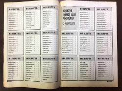 SABAH GAZETESİ 1987-88 TÜRKİYE FUTBOL LİGİ LİG FİKSTÜRÜ - SON İKİ YILIN GOL KRALI TANJU ÇOLAK - YILMAZ YÜCETÜRK - GALATASARAY - FENERBAHÇE - BEŞİKTAŞ - TRABZONSPOR - 16 SAYFA