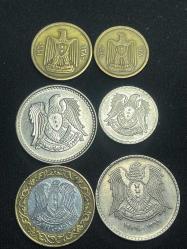 1960 İLE 2003 YILLARI ARASI SURİYE PARA KOLEKSİYONU 10 ADET