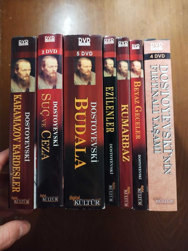 Dostoyevski 7 FİLM DVD ( Karamazov Kardeşler, Suç ve Ceza, Suç ve