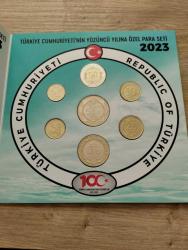 TÜRKİYE CUMHURİYETİ'NİN YÜZÜNCÜ YILINA AİT ÖZEL PARA SETİ - 2023 MADENİ PARA SETİ