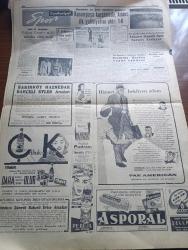 Cumhuriyet Gazetesi - 19 Ekim 1957 - Bir Savaşçı Yazan Nadir Nadi Köşe Yazısı - Adnan Menderes Dün İsmet İnönü'ye  Ağır Bir İthamda Bulundu - Üstad Hüseyin Cahit Yalçın'ı Dün Kaybettik Fotoğraf  - Hürriyet Partisi Seçim Beyannamesi Açıklandı - Türk Uçakları Suriye Üzerinde Uçmamıştır - Cumhurbaşkanı Neden Seçim Nutku Söylüyor - Cumhuriyetçi Millet Partisi'nin Dünkü Büyük Mitingi - Maliye Bakanı Bir Gram Altın Dahi Satılmamıştır - - 20 Liraya Bir Yahudi Nakleden M. Kenan Kan Yazı Dizisi - İblisin Kızı Yazan Guy Des Cars Yazı Dizisi - Abdurrahman Gazi Garnizonunun Temeli Dün Atıldı - Kıbrıs'ta Bombalar Patlamaya Başladı - Burhan Felek Köşe Yazısı - Ankara'da Asya Gribi Şiddetlendi - Asya Gribine Yakalanan Hürriyet Partisi Liderleri - Dünkü İlk Antremanda Yalçın Granit Milli Takımdan Affını İstedi - Ankara Kapalı Spor Sarayı Açılıyor - Seçim Nutuklarını Dinleyen Şapkalar Muzaffer Celasun Bildiriyor - Hüseyin Cahit Yalçın'ın Ölümü Ve İsmet İnönü - 27 Yılda Bir Çivi Çakılmadığı İddiası