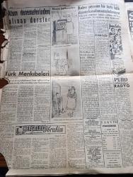 Son Telgraf Gazetesi - 3 Kasım 1955 - Muş'a İlk Giren Tren Ve Doğu Yazan Etem Izzet Benice Köşe Yazısı - Ürdün'e Gitmekte Olan Celal Bayar İskenderun'da - Misafir Alman Heyeti Şerefine Tatbikat Yapıldı - Belediye Seçimleri İçin Propagandaya İzin Verildi -  Başvekil Adnan Menderes İstanbul'a Geldi - Ankara Üniversitesi Dün Tedrisata Başladı - On Bin Otomobil Lastiği Yeniden Tevzi Edilecek - 19'lar Yeni Bir Parti Kurmak Fikrinde - İki Profesör Tahir Taner Ve Muammer Raşit Sevig Emekliye Ayrıldı - Abbasiler Yazan Y.O. Yazı Dizisi - Gümrüklerdeki Filmler Hala Niye Dağıtılmadı - Kraliçe Süreyya Bütün Paris'in Kalbini Fethetti - Kankusan Gelin Yazan A. Vedad Akın Yazı Dizisi -  Hergeleci İbrahim Yazan Ahmet Fikri Kündecioğlu Yazı Dizisi - Havagücü Egespor Maçı - Sunderland Dynamo İle Karşılaşacak - Adalet Vefa İle Berabere Kaldı - Kabataş Lisesi Beyoğlu Ticareti 1 0 Mağlup Etti - Fenerbahçe Stadında Karşılaşan Galatasaray Ve Kuleli Berabere Kaldı - Okullararası Voleybol Maçları Başladı