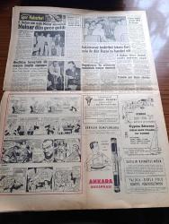 Hürriyet Gazetesi - 16 Temmuz 1957 - İngiltere Kıbrıs Konusunda Taksimi Son Çare Görüyor - İstanbul Sıcaktan Kavrulurken Ankara Adana Ve Konya'da Seller Zarar Yaptı - Beyoğlu Ve Anadolu Yakasında İki Büyük İşçi Hastanesi Kurulacak - Gökay'ı Sevenler Cemiyet Kuruyor - Long Beach'te Güzellere Pek Rağbet Yok - İkimizin Erkeği Aşk Romanı Yazan Vicki Baum Yazı Dizisi - Su Sporları Sitesi Yazan Abdurrahman Benlioğlu - Dedektif Nik'in Maceraları Çizgi Roman - Asya Gribi Suriye Hicaz Lübnan Ve İsrail'de Süratle Yayılıyor - Siyah Kuğu Aşk Ve Macera Romanı Çizen Faruk Geç - Spor Ve Sergi Sarayı 12 Milyon Liraya Satılıyor - Kıbrıs'ın Fethi Yazan Nizameddin Nazif Tepedelenlioğlu Yazı Dizisi - 40 Yıl Kanunsuz Yaşadım Yazan Blackie Audet Yazı Dizisi - Fenerbahçe Eski Macar Antrenörü Molnar Dün Gece Geldi - Önümüzdeki Mevsim Galatasaray İçin İki Antrenör Namzedi George Dick ve Sandro Puppo - Beşiktaş İsveç'teki İlk Maçını Bugün Oynuyor - Fatoş Çizgi Roman - Güngörmüşler Çizgi Roman - Gökler Hakimi