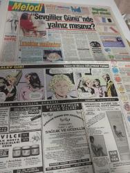SABAH MELODİ GAZETESİ VE SABAH TELERAMA GAZETESİ KADINLARA ÖZEL GAZETESİ - 13 Şubat 1993 -Karikatürler-Walt Disney/Boncuk-Mort Walker-Dick Browne/Bizim Aile-Tom Armstrong/Marvin-Graham Allen-John Dodd/Kral Kedi-Süleyman Turan/Dön Artık-Astroloji-Bülent Kısa-Klinik-Meltem Pusat-Telerama Programı-Sabah Filmleri-Öğlen Filmleri-Akşam Filmleri-Erdoğan Sevgin-günün maçları-bosna hersek-çocuklar çiçektir-cengiz Kurtoğlu-Ayşe egesoy-nuray hafiftaş-uzaylı zekiye-sedan kızıltunç-istanbul büyükşehir belediye başkanı Nurettin sözen-gecenin rengi-çiğdem tunç-ümit kuzer-seda sayan-kayahan-volkan Konak-Cenk Eroğlu-Gülbahar merdivan-Zeynep keman-ahmet oktay-ahmet Hamdi Tanpınar-kitap kurdu-Ümit besen-seher dilmaç-tırnaklar yenileniyor-yağmur altında aşk-uyanık urfalı-şener şen-uğur yücel-muhsin bey-gecenin getirdiği-bizde arkadaş mıyız-türkan şoray-Göksel arsoy-yanlış karar-sevgililer günü-hülya avşar-gençlerin gecesi-ömer önder-filiz özten-bizim takım-umut taksi-telegün-dudaktan kalbe-İngiltere