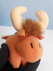 Hayvan Dostları Moose Geyik Peluş Hayvan Figürü 1997 McDonalds Oyuncak