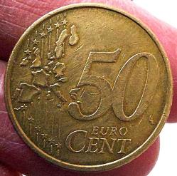 2002 ALMANYA 50 EURO CENT (F) ORİJİNAL ALTIN RENKLİ BAKIR ALAŞIMI MADENİ PARASI 2RRR1A NADİR