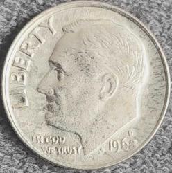 AMERİKA 1 Dime, 1968 ÇÇT 