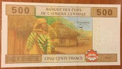 ORTA  AFRİKA 500 FRANG.(T) TOGO ÇİL.2002.  KAĞIT PARA