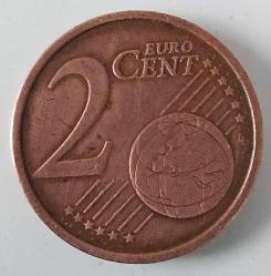 2002 ALMANYA 2 EURO CENT (R) ORİJİNAL MADENİ PARASI 3PPP2A NADİR