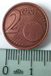2002 ALMANYA 2 EURO CENT (R) ORİJİNAL MADENİ PARASI 3PPP2A NADİR