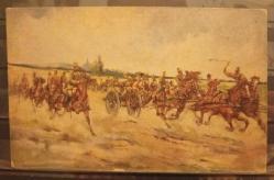 PC.1380 OSMANLI TÜRK SÜVARİLERİ ÇİZİM POSTA KARTI HENRY'S POST CARD NO.12