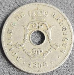 BELÇİKA 10 Centim 'BELGIQUE', 1906 ÇÇT+