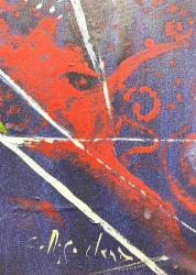 SANATÇI İMZALI TUVAL ÜZERİ YAĞLIBOYA