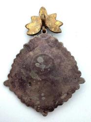 Otantik Yarı değerli  Taşlı Gümüş Kolye Ucu