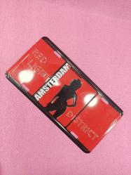 AMSTERDAM RED LIGHT DISTRICT ALÜMİNYUM METAL PLAKA