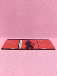 AMSTERDAM RED LIGHT DISTRICT ALÜMİNYUM METAL PLAKA