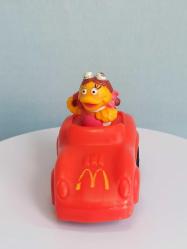 Vintage 1988 Birdie Bird Figür Plastik Çek Bırak Araba Figür McDonalds