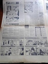 Son Havadis Gazetesi - 8 Ekim 1965 - Bugün Varmış Yarın Yokmuş Yazan Mümtaz Faik Fenik Köşe Yazısı - Milli Eğitim Bakanı Cihat Bilgehan'ı Yıpratmak Uğruna Solcular Mağdur Öğrencileri Alet Etmeye Kalktılar - Adalet Partisi Lideri Süleyman Demirel Konyalılara Hitap Etti CHP'nin Toprak Reformu Hayaldir Dedi - Egeliler Bugün Adalet Partisi Mitingine Hazır - Yüksek Menderes Aydın'da Kadınlar Mitinginde Bir Konuşma Yaptı - Radyo Seçim Gecesi Sabaha Kadar Çalışacak - Yeni Türkiye Partisi Genel Başkanı Ekrem Alican Aşırı Sol Ve Sağ Diktaya Sürüklenmekten Kurtulmalıyız - Tarafsızlar Yazan Orhan Seyfi Orhon Köşe Yazısı - Hitler'in Yardımcısı Bormann Bir Ormanda Yaşıyor - Batu'nun Maceraları Yazan ve Çizen Yurdagün Göker - Endülüs'te İslam Cengaver peri Yazan Zuhuri Danışman - Nonoş Karikatür - Elektronik İnek - Semih Sergen Efes Otelinde Muhabirimiz Hüsnü Menge İle Görüşürken Fotoğraf - Çocuklar Ve Büyükler Oraloğlu Tiyatrosunun İlk Oyunu - Çeklere Karşı Ali Sami Yen Stadında Oynayacağız