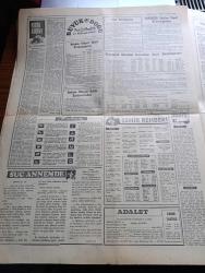 Adalet Gazetesi - 25 Eylül 1964 - Mareşal Fevzi Çakmak'ın Cenaze Töreni Adalet Köşe Yazısı - İçinde Bulunduğumuz Ahval Ve Şerait İcabı Ordu'da İzinler Dün Kaldırıldı - İstanbul'da Fırtına Hayatı Felce Uğrattı - Yeni Yüz Liralar 1 Ekim'de Çıkıyor - Demiryolcuların Grevi 18 Ekim'de - Affedilen 5 Siyasi Mahkumun Bugün Tahliyesi Muhtemel - On İki İmamın Birincisi İmamı Muazzama Hazreti Ali Yazan Mehmed Fadıl Yazı Dizisi - İşte İnönü Yazı Dizisi - Cafer Tayyar Paşa Kimdir - Kıran Kırana Yazan Kispetlioğlu Yazı - Suç Annemde Yazan Alberto Moravia Yazı Dizisi - Necip Fazıl Kısakürek'in Büyük Doğu Yayını 30 Eylül Günü Çıkıyor - Ankara İstanbul Radyosu - A Milli Takımımız İle Pazar Günü Oynayacak Polonya Bugün Geliyor - Inter Takımı Rövanşı dün Farklı Aldı - Gündüz Kılıç Galatasaray İle Anlaştı - Zabıtlara Göre 20 21 Mayıs Olaylarının İçyüzü Mamak Mahkemesi Duruşmaları Yazı Dizisi - Yugoslavya Avrupa Karmasına yenildi - DWS Amsterdam 3 Ekim'de İstanbul'da