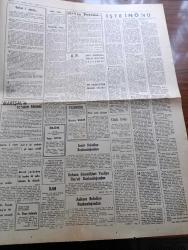 Adalet Gazetesi - 25 Eylül 1964 - Mareşal Fevzi Çakmak'ın Cenaze Töreni Adalet Köşe Yazısı - İçinde Bulunduğumuz Ahval Ve Şerait İcabı Ordu'da İzinler Dün Kaldırıldı - İstanbul'da Fırtına Hayatı Felce Uğrattı - Yeni Yüz Liralar 1 Ekim'de Çıkıyor - Demiryolcuların Grevi 18 Ekim'de - Affedilen 5 Siyasi Mahkumun Bugün Tahliyesi Muhtemel - On İki İmamın Birincisi İmamı Muazzama Hazreti Ali Yazan Mehmed Fadıl Yazı Dizisi - İşte İnönü Yazı Dizisi - Cafer Tayyar Paşa Kimdir - Kıran Kırana Yazan Kispetlioğlu Yazı - Suç Annemde Yazan Alberto Moravia Yazı Dizisi - Necip Fazıl Kısakürek'in Büyük Doğu Yayını 30 Eylül Günü Çıkıyor - Ankara İstanbul Radyosu - A Milli Takımımız İle Pazar Günü Oynayacak Polonya Bugün Geliyor - Inter Takımı Rövanşı dün Farklı Aldı - Gündüz Kılıç Galatasaray İle Anlaştı - Zabıtlara Göre 20 21 Mayıs Olaylarının İçyüzü Mamak Mahkemesi Duruşmaları Yazı Dizisi - Yugoslavya Avrupa Karmasına yenildi - DWS Amsterdam 3 Ekim'de İstanbul'da