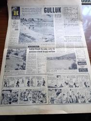 Hürriyet Gazetesi - 22 Haziran 1964 - İsmet Ali Dün Amerika'ya Gitti - Cumhurbaşkanı Cemal Gürsel Başbakan İsmet İnönü'yü Esenboğa Havalimanına Gelerek Uğurladı - Eski EOKA Lideri Grivas Gizlice Kıbrıs'a Gitmiş - Adalet Partisi Seyfi Kurt Ekim Üzerinde Israr Edince Başbakan İsmet İnönü Amerika'ya Muhalefet Temsilcisi Götürmedi - Metin Toker Paris'ten Bildiriliyor İsmet İnönü De Gaulle Görüşmesi Kıbrıs Konusunda Bir Merhale Olacak - Sel Van'da 2 Köyü Haritada Sildi 12 Kişi Boğuldu - Babalar Gününde Anneler Konuştu - Spor Toto Neticeleri - Padişah Vahdettin'in Polis Müdürü Hasan Tahsin İşkora Geri Geldi - Bir Hayal Uğruna Aşk Ve Macera Romanı Çizen Faruk Geç -  Bizimkiler Yazan Kemal Bisalman  Çizen Sezgin Burak - Ayrılık Yılları Aşk Romanı Yazan Denise Robins - Natalie Wood Soyunmaktan Çekinmez Fotoğraf - Şehir Meclisin Üyesi Mühendis Faruk Ilgaz'ın 60 Bin Liraya Yaptırdığı Köprüden 20 Bin Kadıköylü İstifade Edecek - Can Bartu Fenerbahçeli Seyircilerime Kendimi Göstermek İsterim